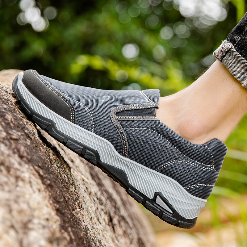 Men's Comfy Arch Support Waterproof Lightweight Handmade Orthopedic Genuine Leather Shoes