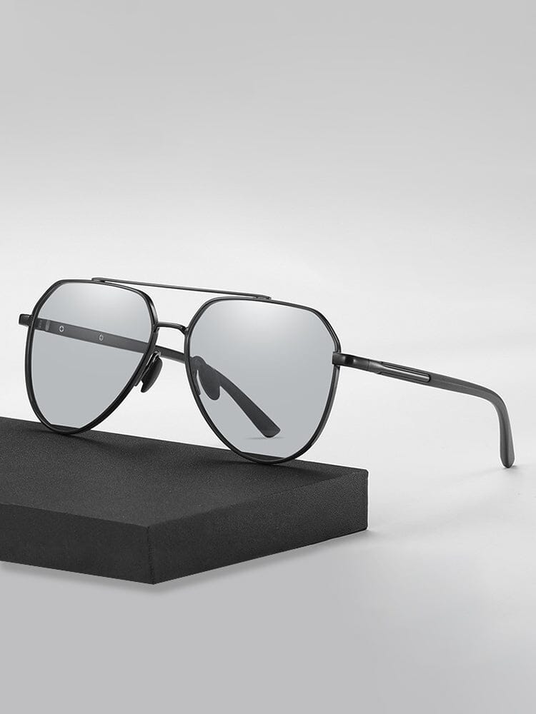 Fashion Round Cross Bar Polarized Sunglasses