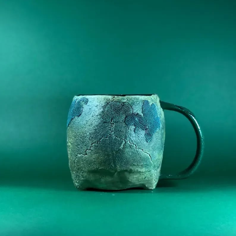 🔥💀Mossy Skull Mug