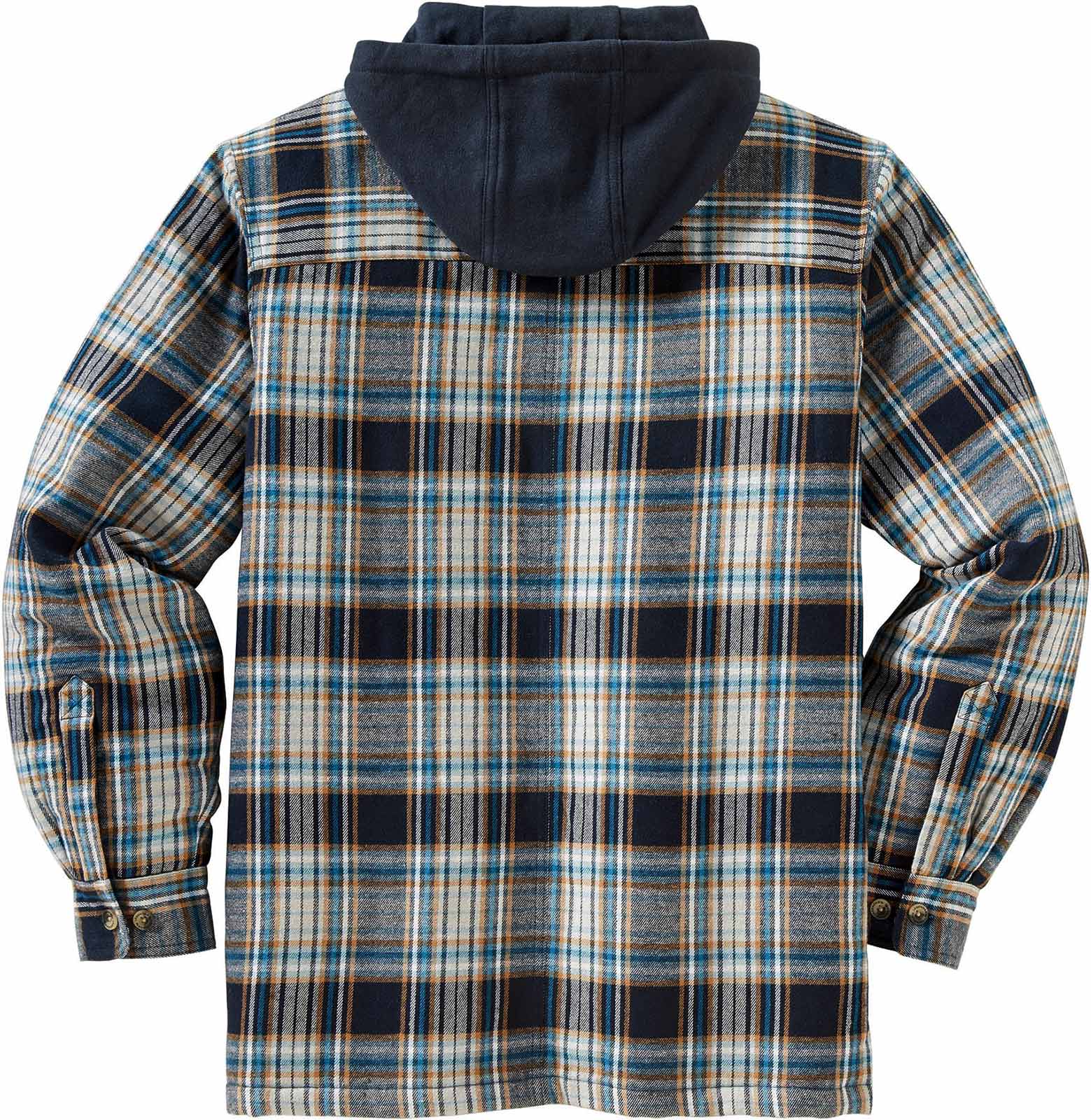 Men's Maplewood Hooded Flannel Shirt Jacket