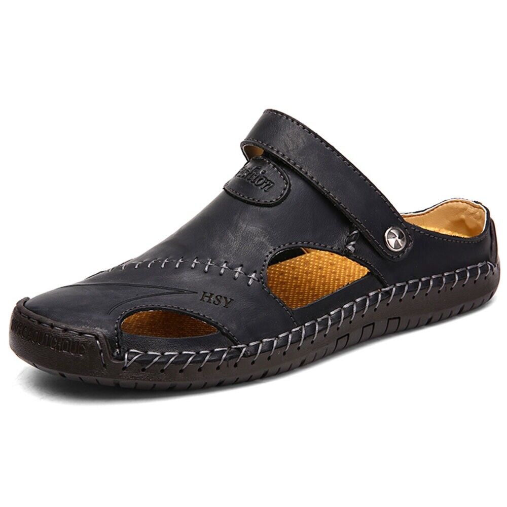 🔥HOT SALE🎁--60% OFF 🎉 Men's Casual Breathable Handmade Leather Sandals