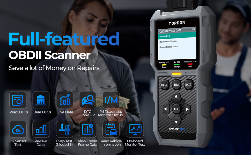 Full-featured OBD�� scanner