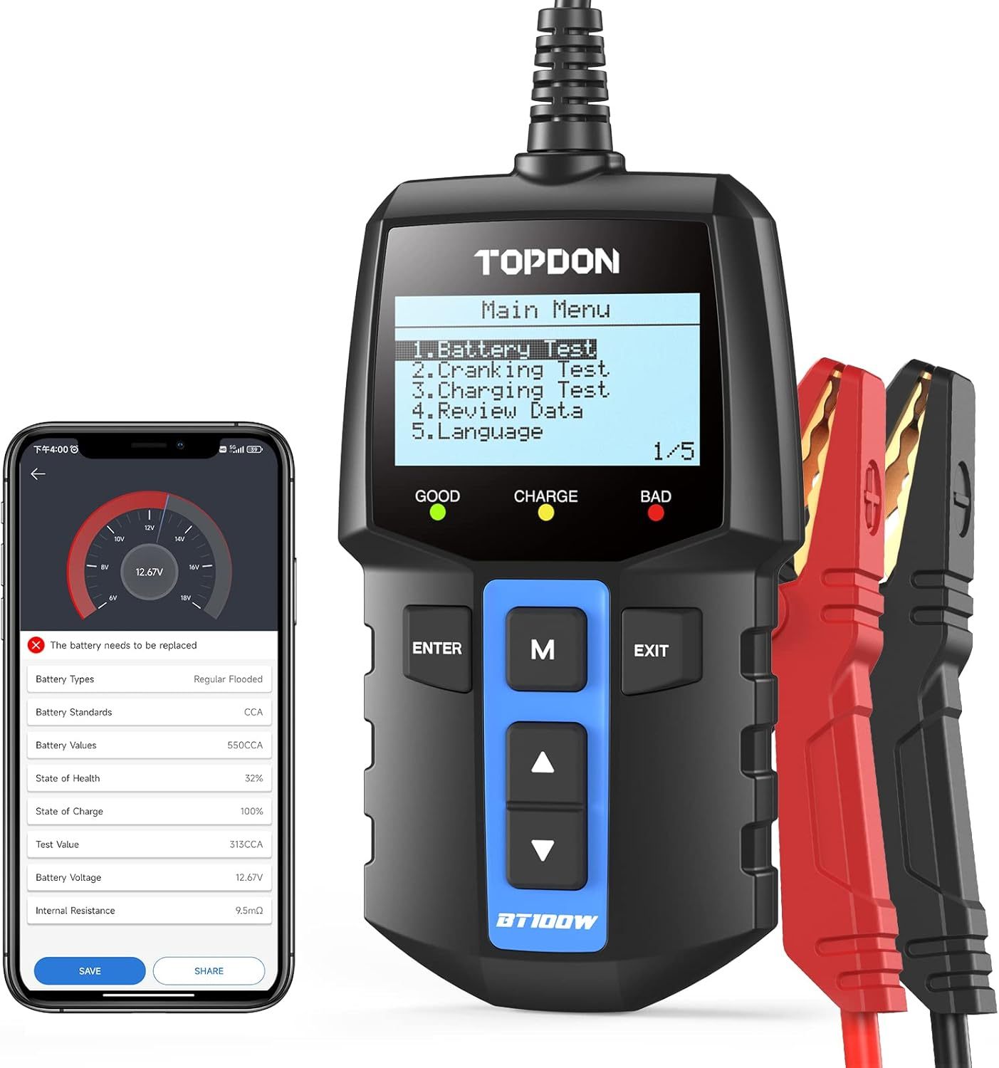 TOPDON BT100W