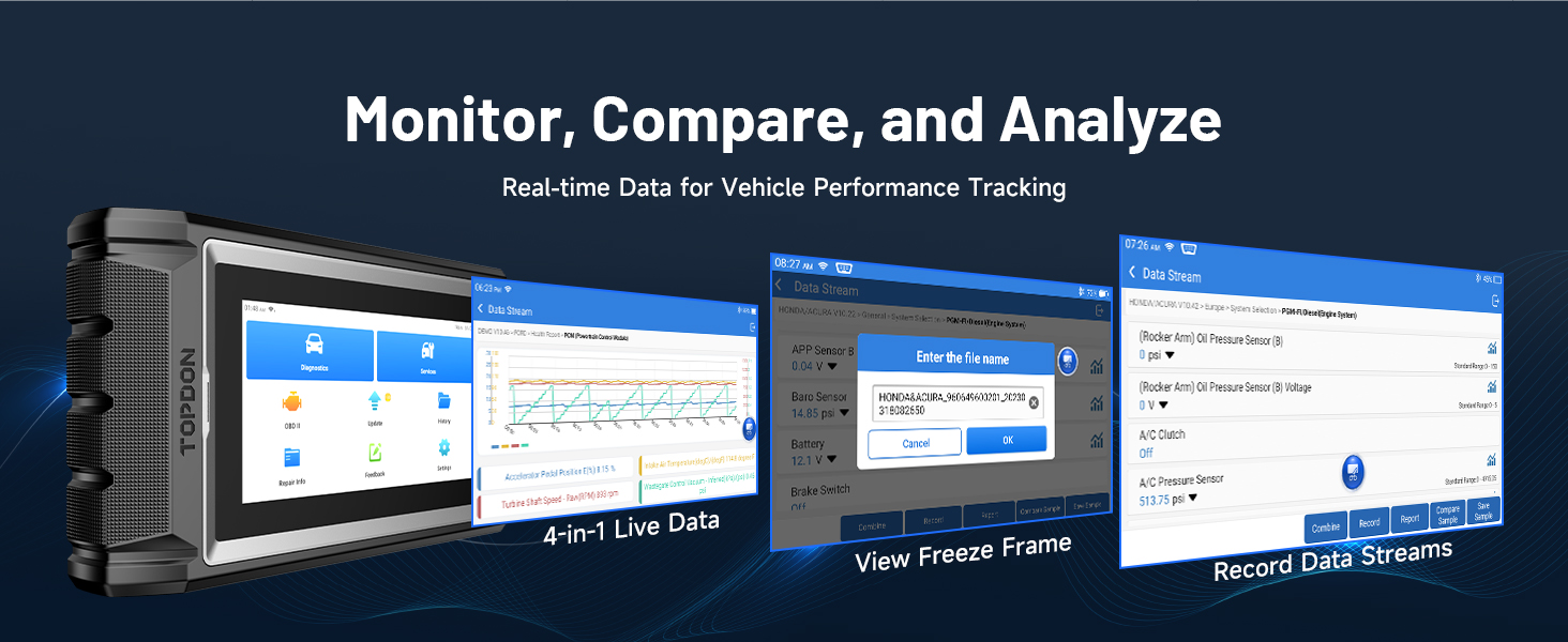 topdon scan tool obd2 scanner ad800bt