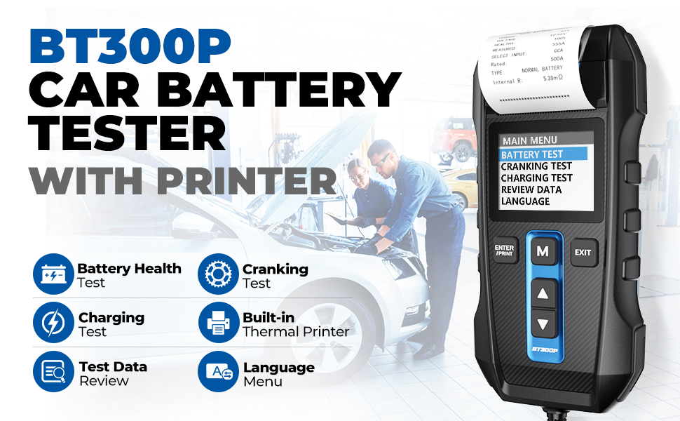 TOPDON BT300P CAR BATTERY TESTER