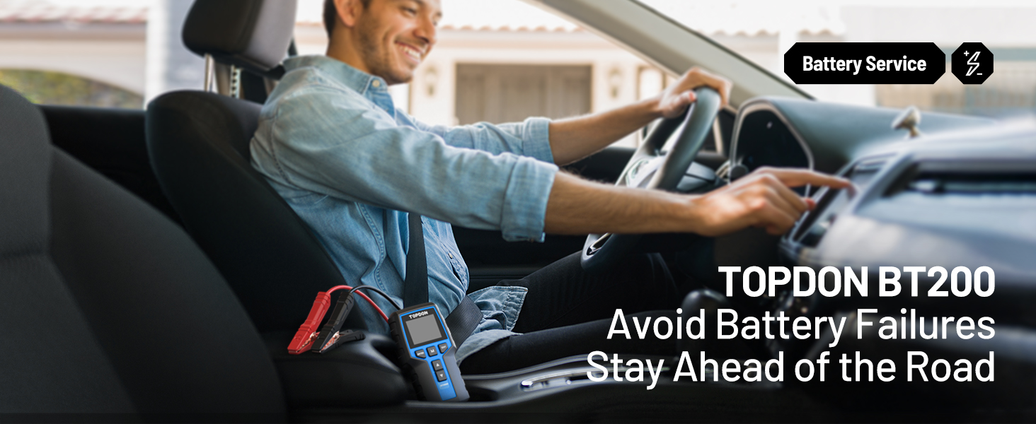 TOPDON BT200 Aviod Battery Failures stay Ahead of the Road