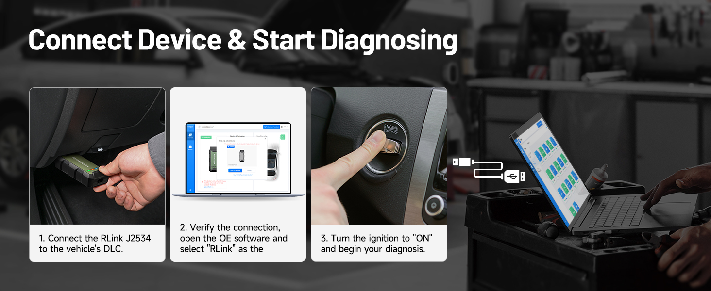 Connect Device & Start Diagnosing