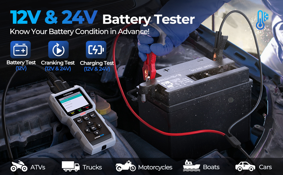12V & 24V Battery Tester