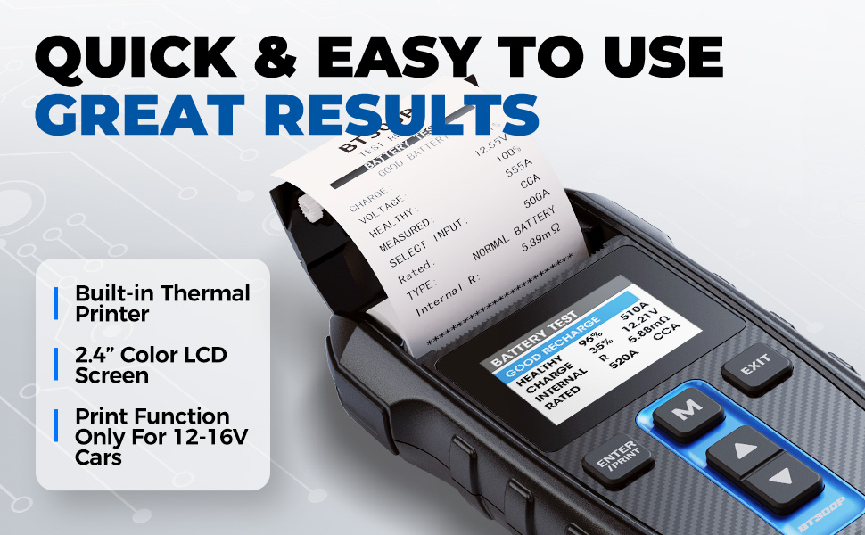 BT300P Battery Tester