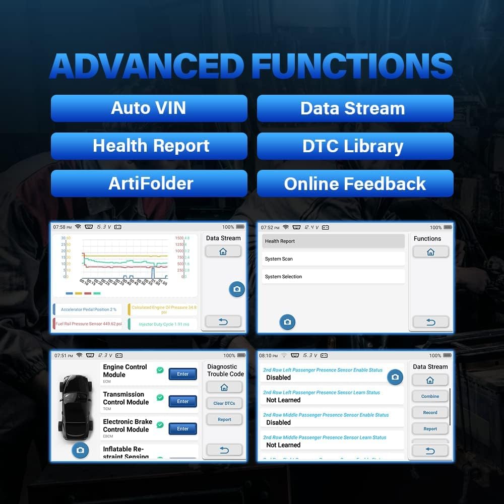 TOPDON ArtiDiag600S OBD2 Code Reader, Car Diagnostic Tool For 4 Systems Engine/ABS/Airbag/AT, 8 Reset Functions on Oil/Brake/SAS/BMS/ABS/DPF/TPMS/Throttle, Full OBD2 Functions, Lifetime Free Update