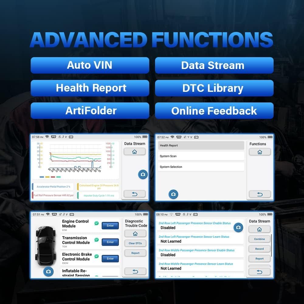 TOPDON ArtiDiag600S OBD2 Code Reader, Car Diagnostic Tool For 4 Systems Engine/ABS/Airbag/AT, 8 Reset Functions on Oil/Brake/SAS/BMS/ABS/DPF/TPMS/Throttle, Full OBD2 Functions, Lifetime Free Update