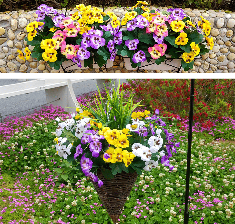 💖Hot Sale 70% OFF-Outdoor Artificial Pansy Flowers💐