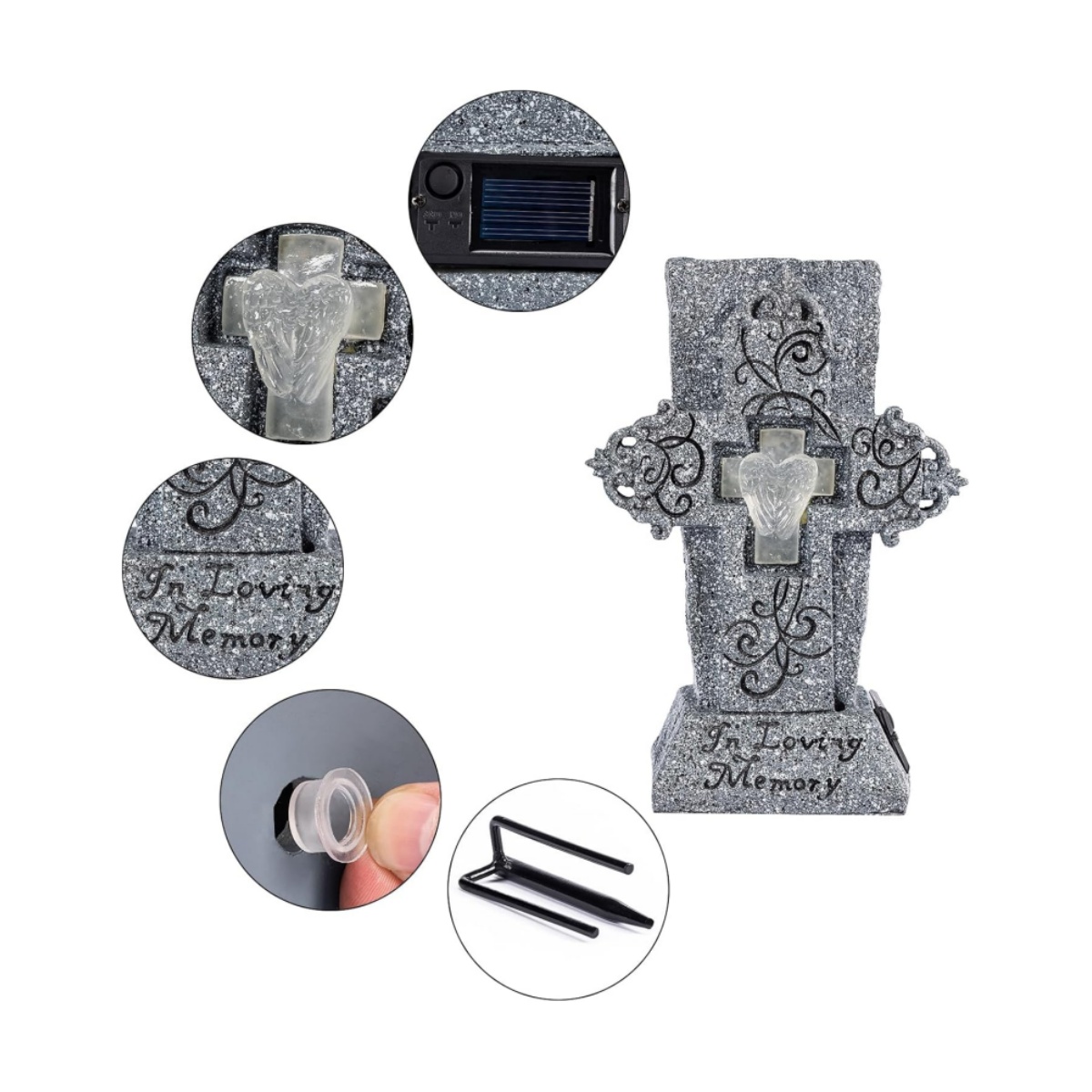 🔥ON SALE 59% OFF🔥Solar Cemetery Grave Vase with LED