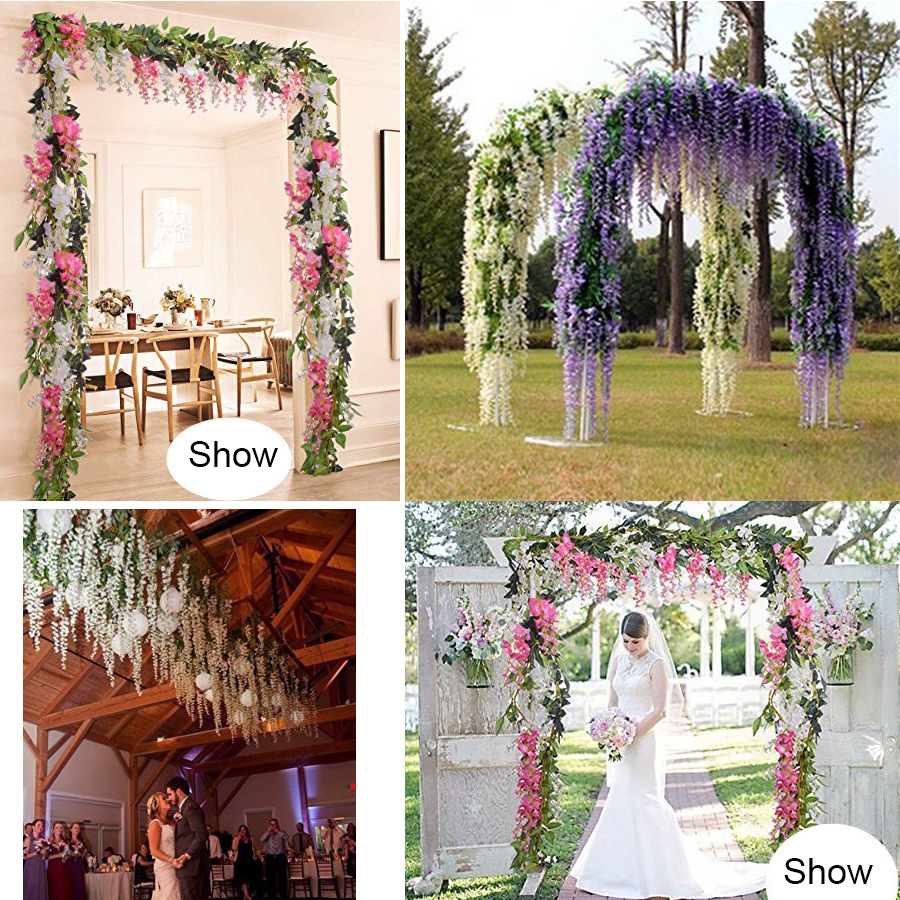 💐Super Value Set(60% OFF) ✨Artificial Wisteria Vine Rattan（12PCS）