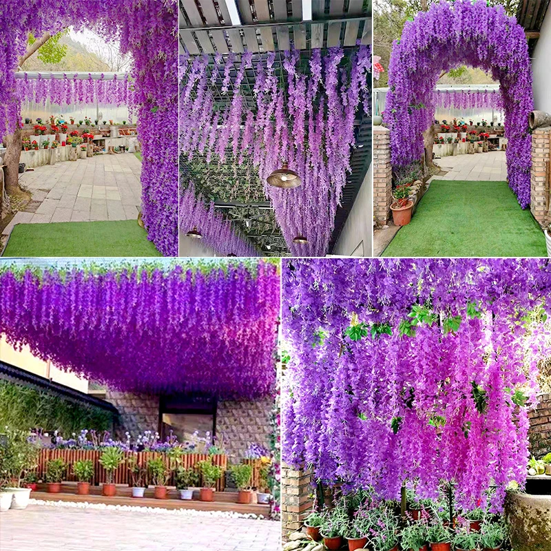 💐Super Value Set(60% OFF) ✨Artificial Wisteria Vine Rattan（12PCS）