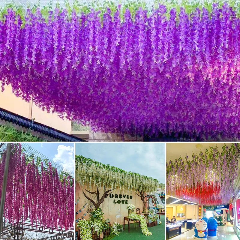 💐Super Value Set(60% OFF) ✨Artificial Wisteria Vine Rattan（12PCS）