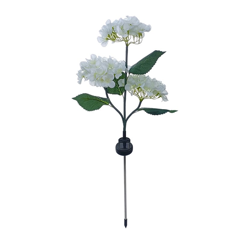 💐Summer Hot Sale 49% OFF--Solar Hydrangea Flower Light With 3 Head