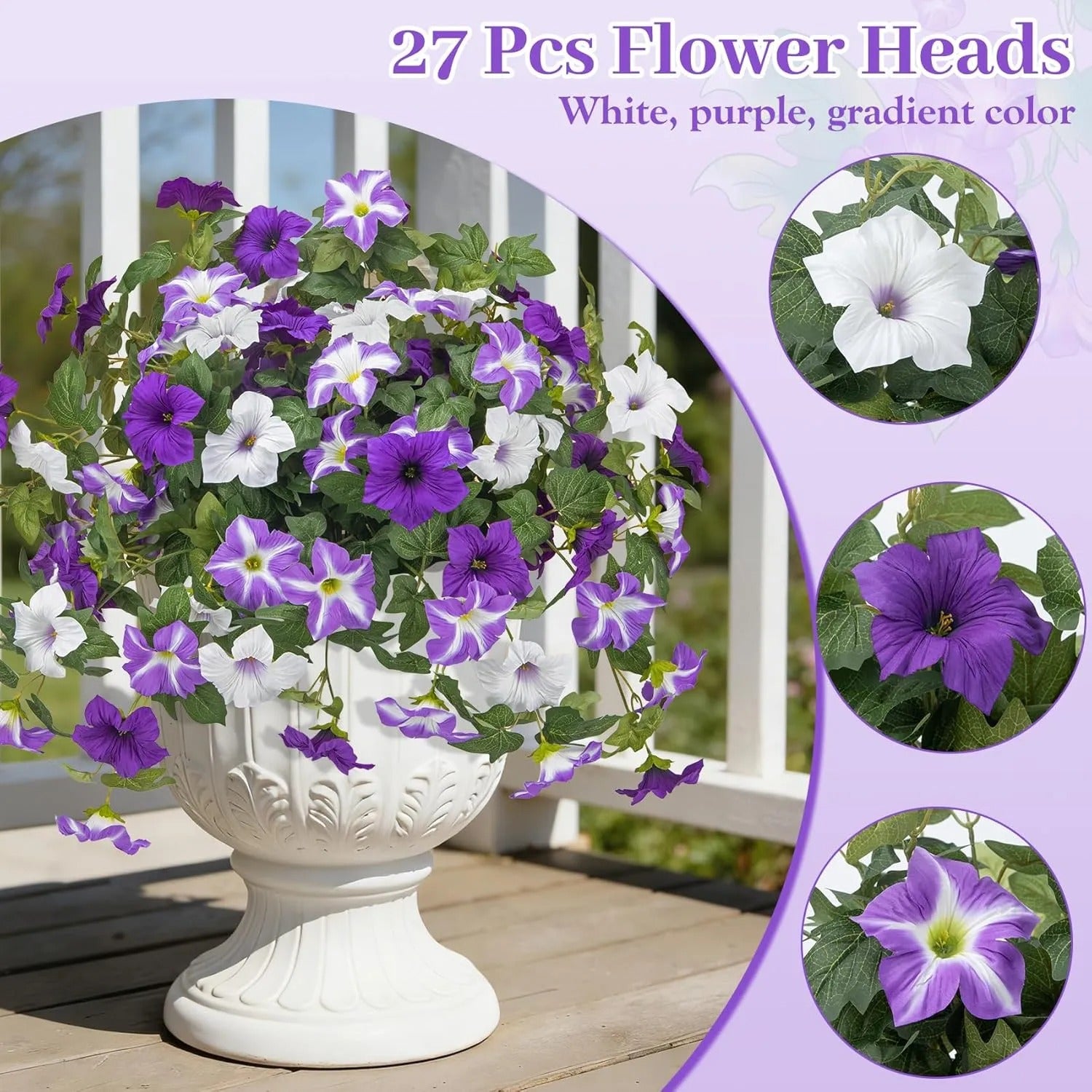 Last Day 61% OFF🔥 Fade-Proof, UV-Resistant Artificial Petunias
