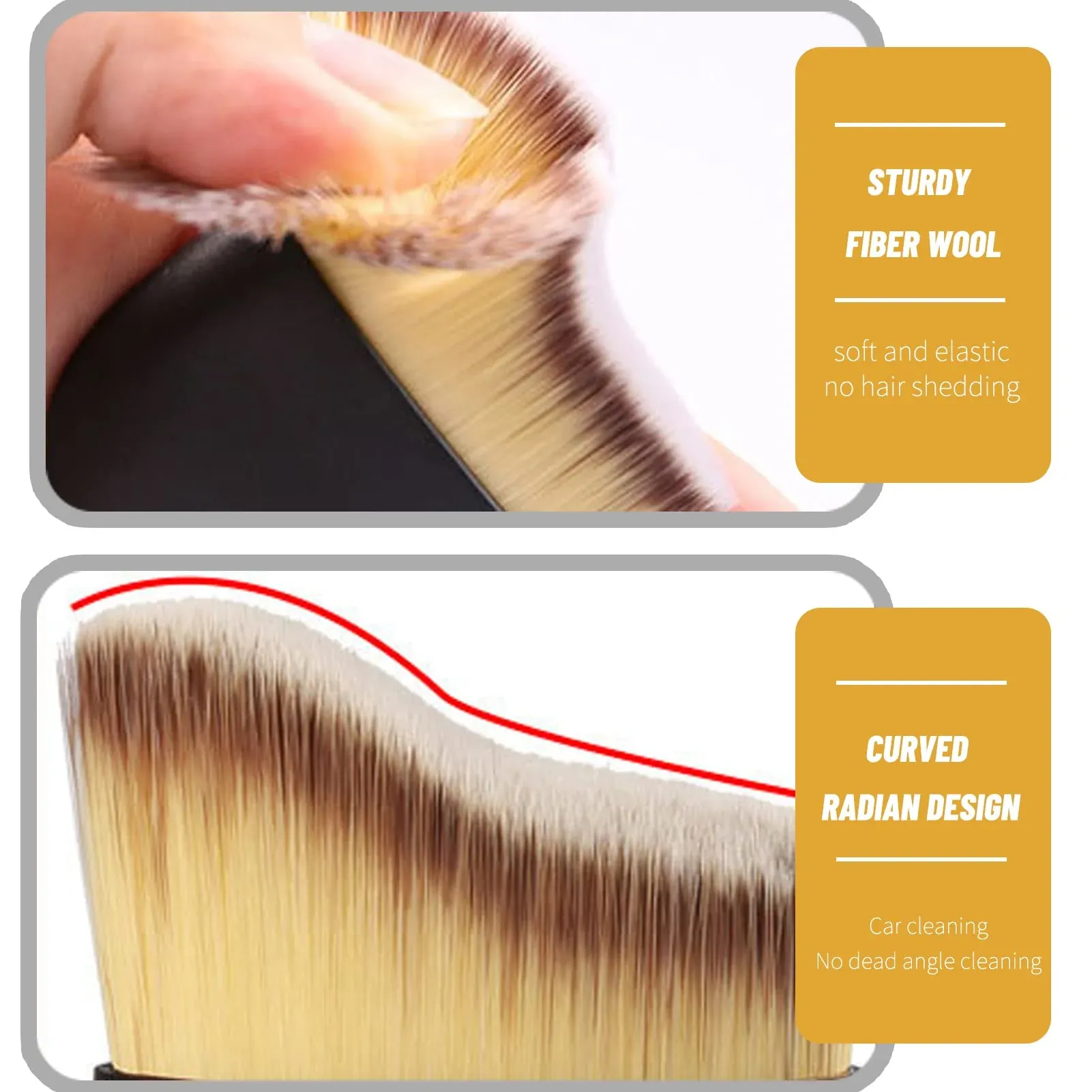 🔥Hot sale🔥Exclusive logo car interior cleaning multi-tool brush(2PCS)