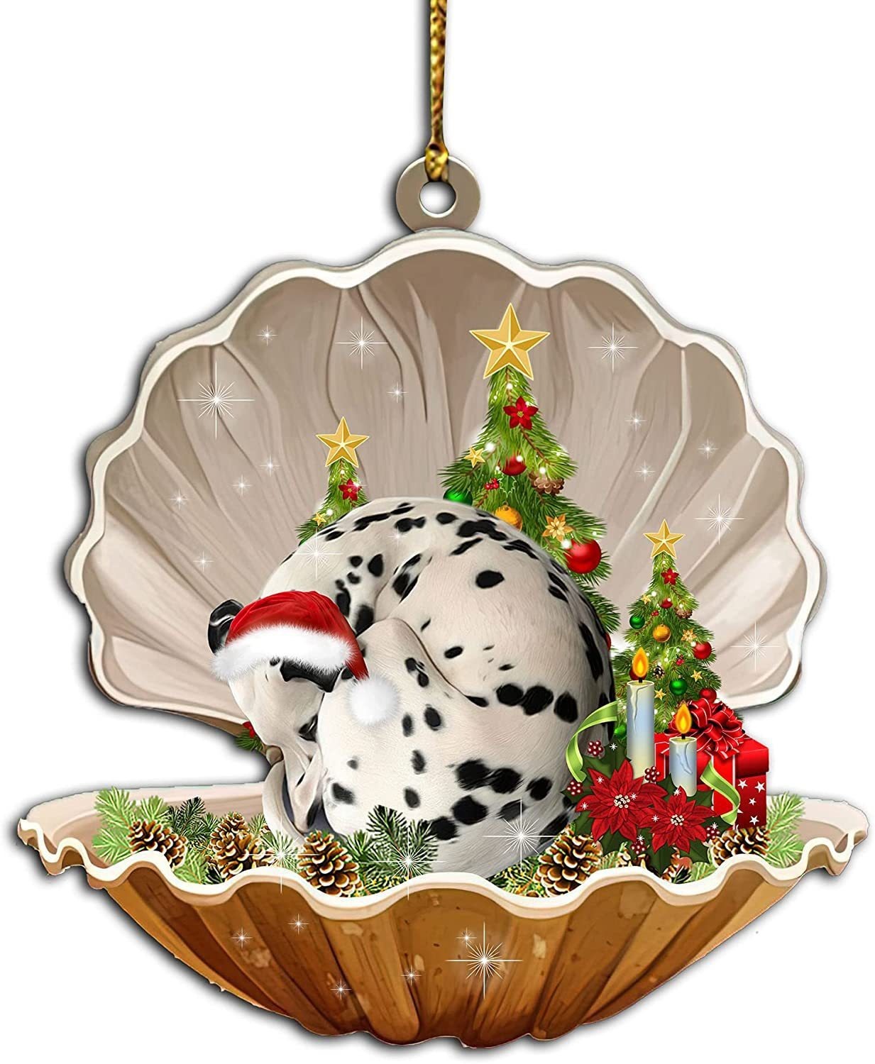 2024 Christmas Party Sleeping Dog Decoration