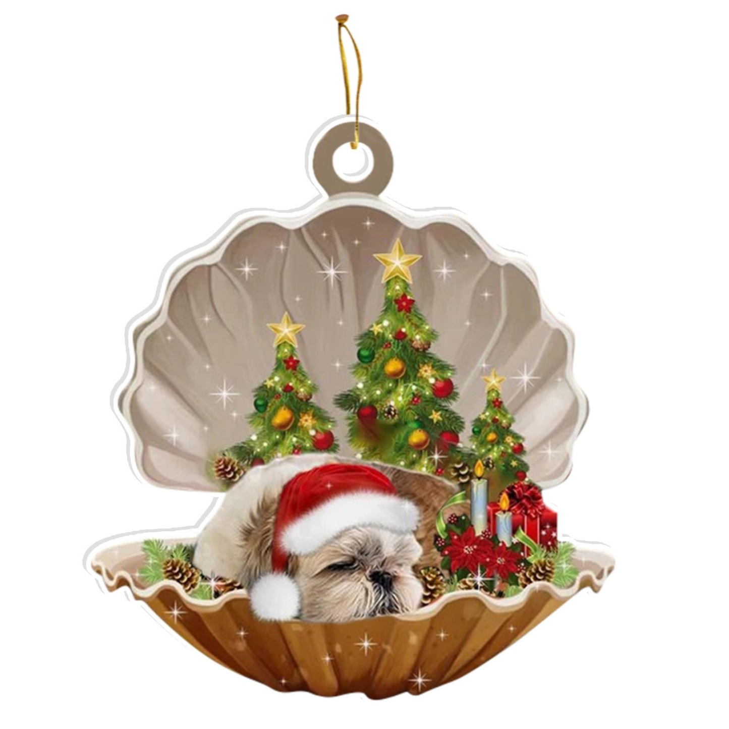 2024 Christmas Party Sleeping Dog Decoration