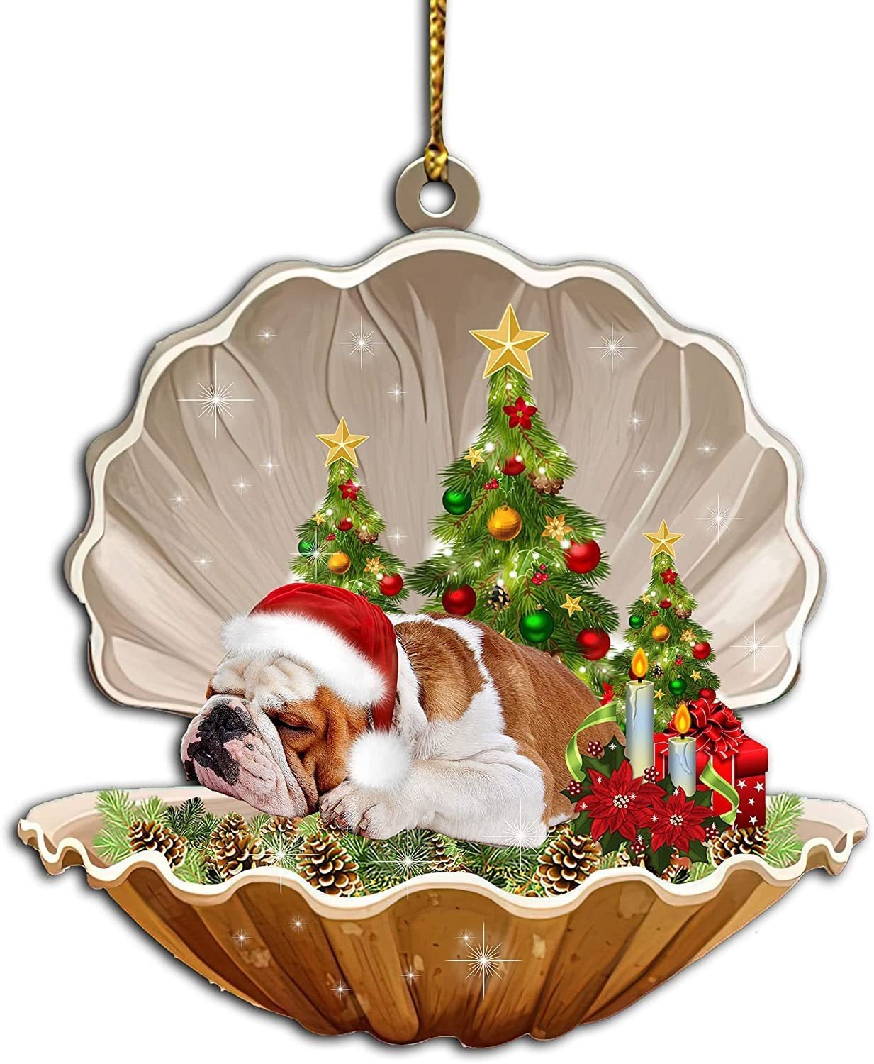 2024 Christmas Party Sleeping Dog Decoration