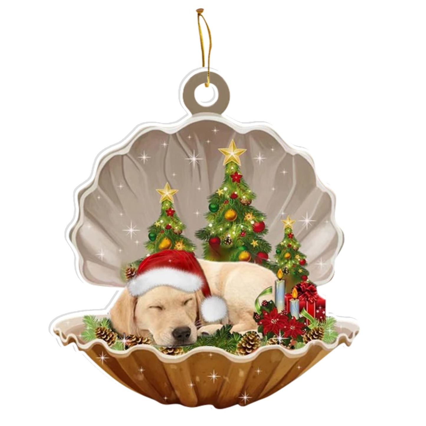 2024 Christmas Party Sleeping Dog Decoration