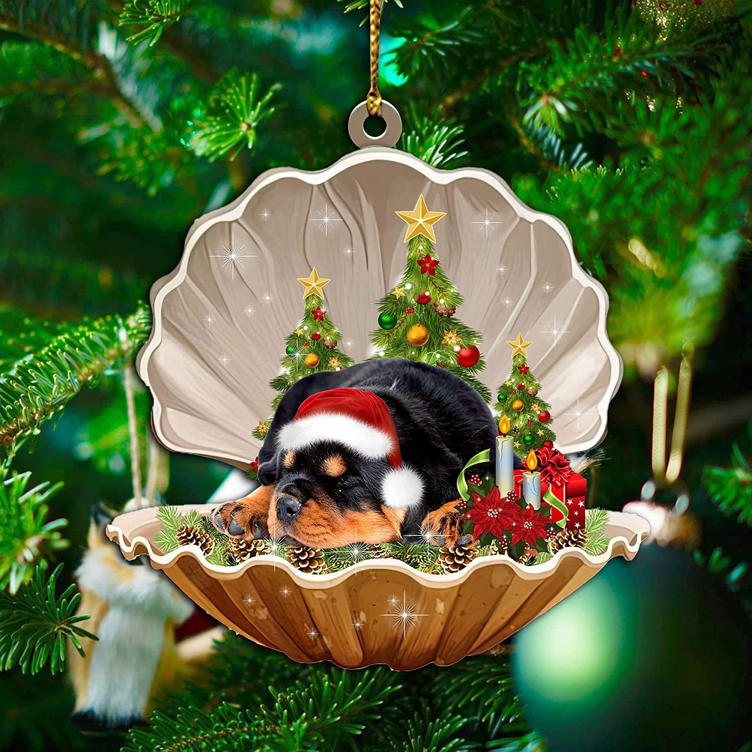 2024 Christmas Party Sleeping Dog Decoration