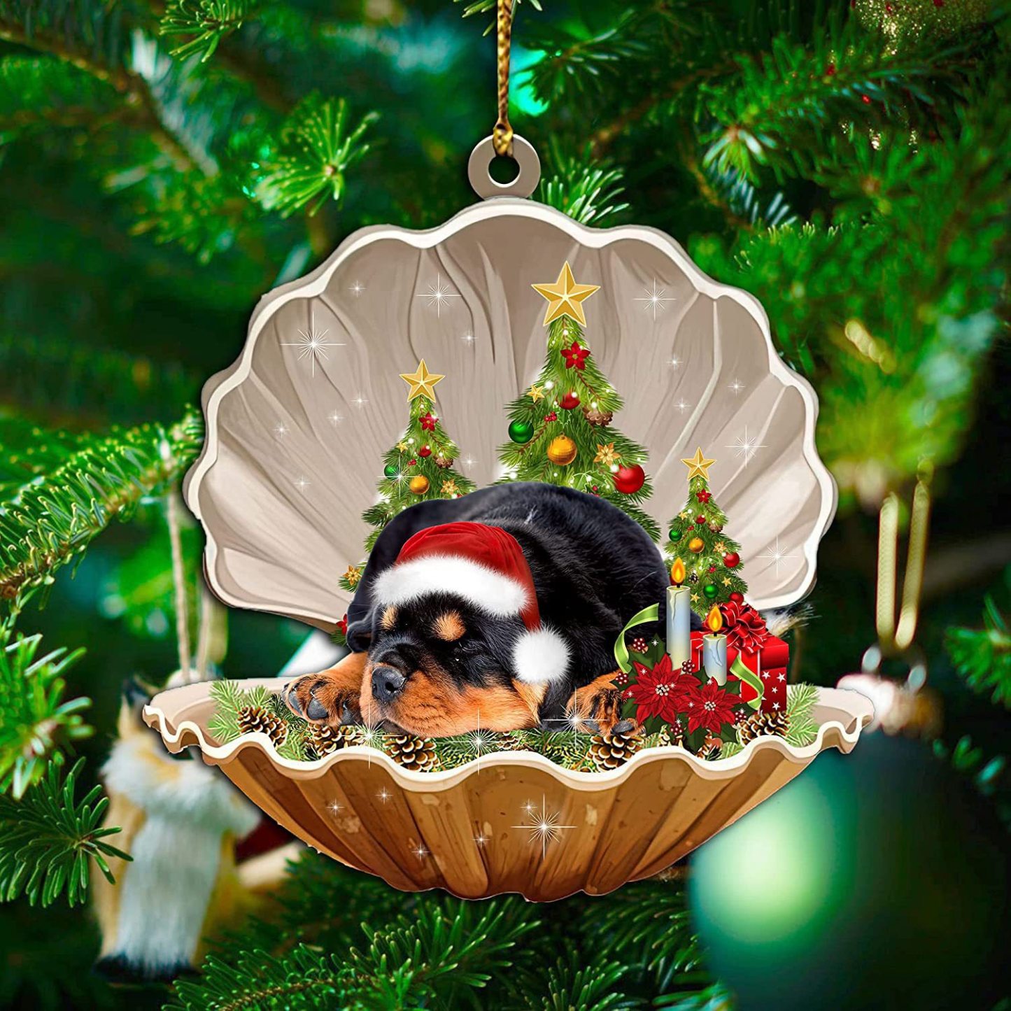 2024 Christmas Party Sleeping Dog Decoration