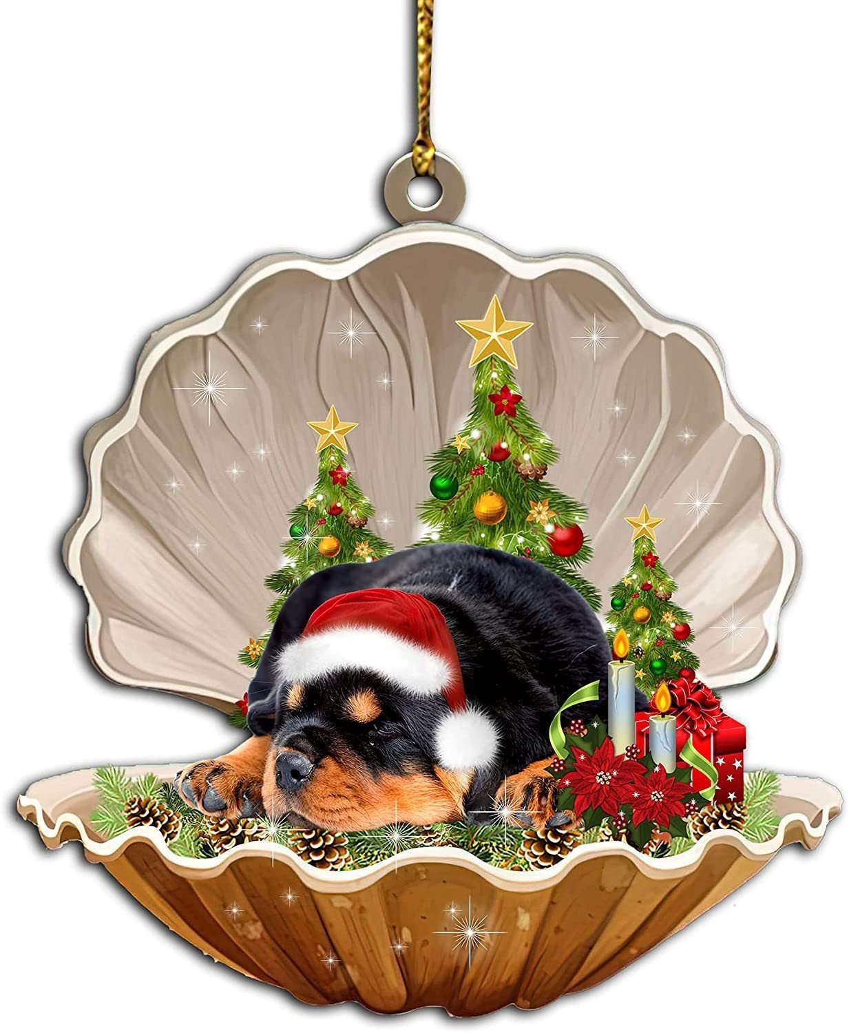2024 Christmas Party Sleeping Dog Decoration