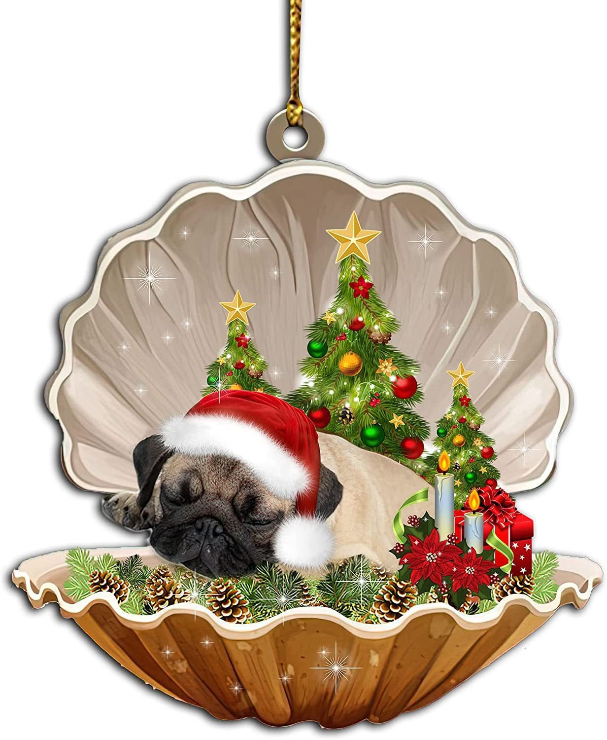 2024 Christmas Party Sleeping Dog Decoration