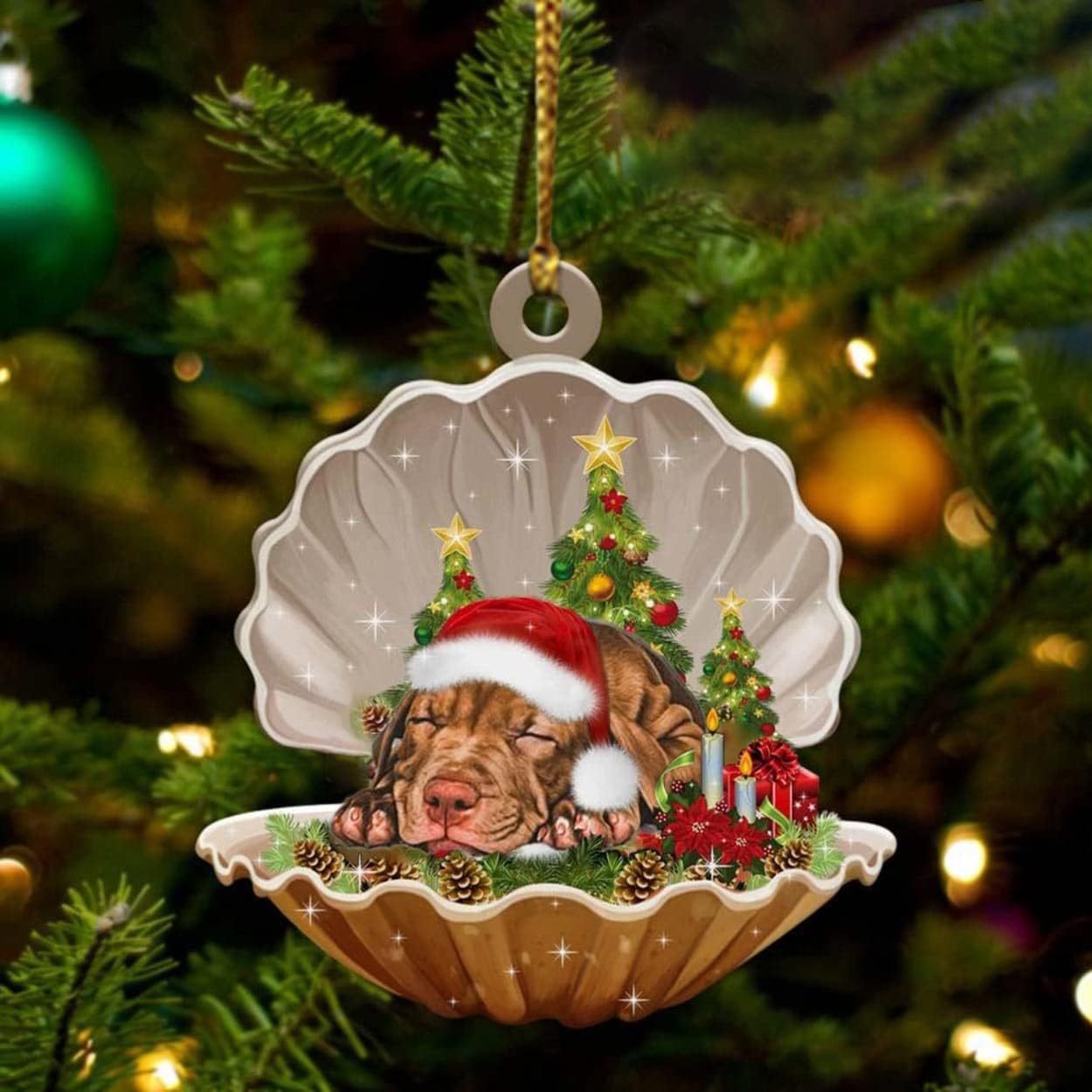 2024 Christmas Party Sleeping Dog Decoration