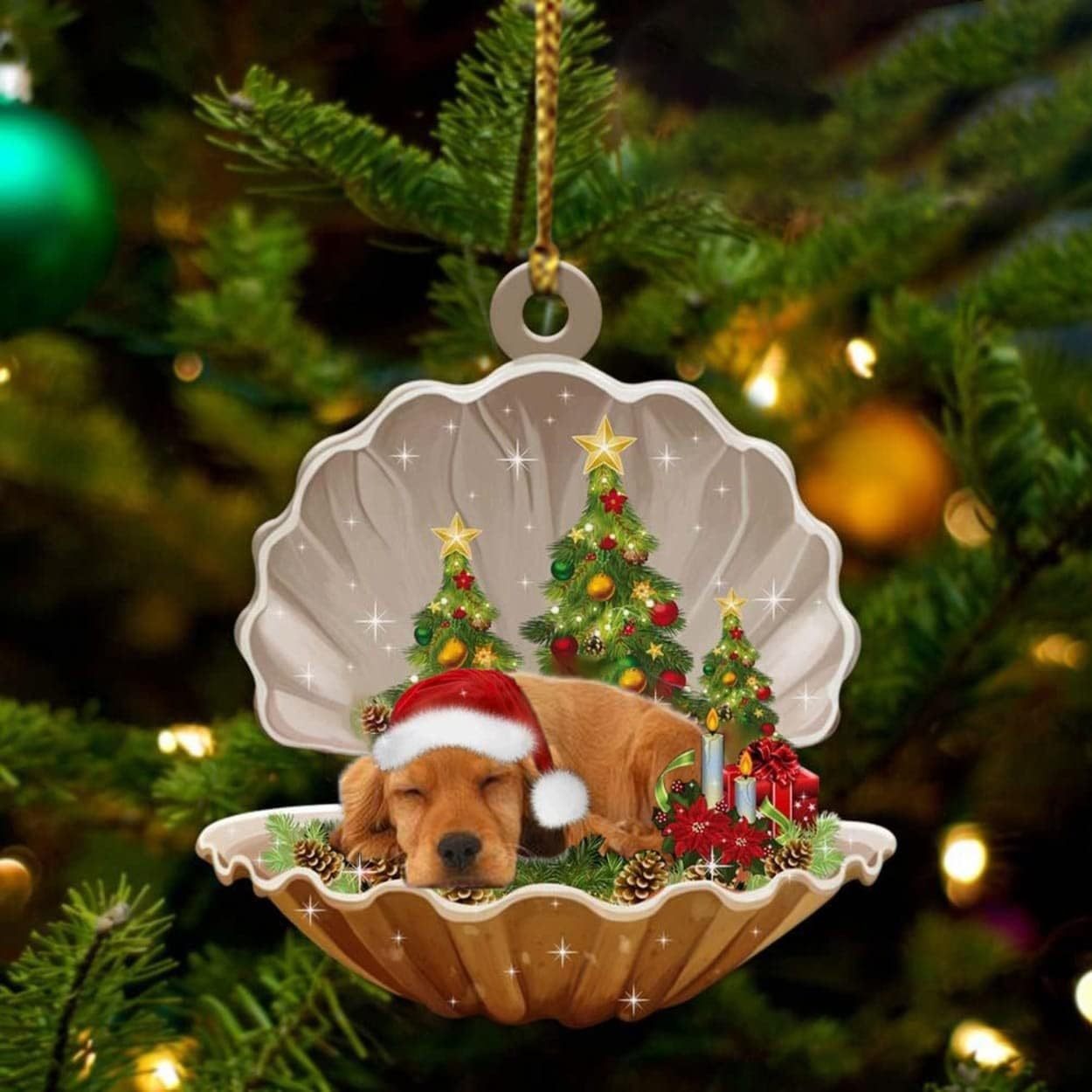 2024 Christmas Party Sleeping Dog Decoration