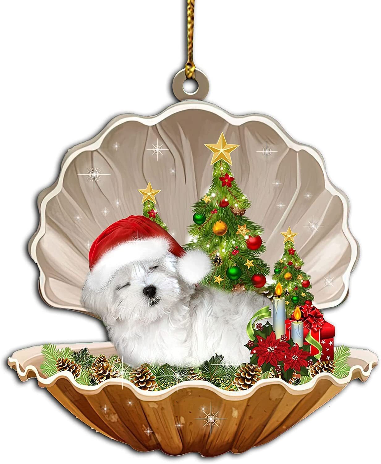 2024 Christmas Party Sleeping Dog Decoration