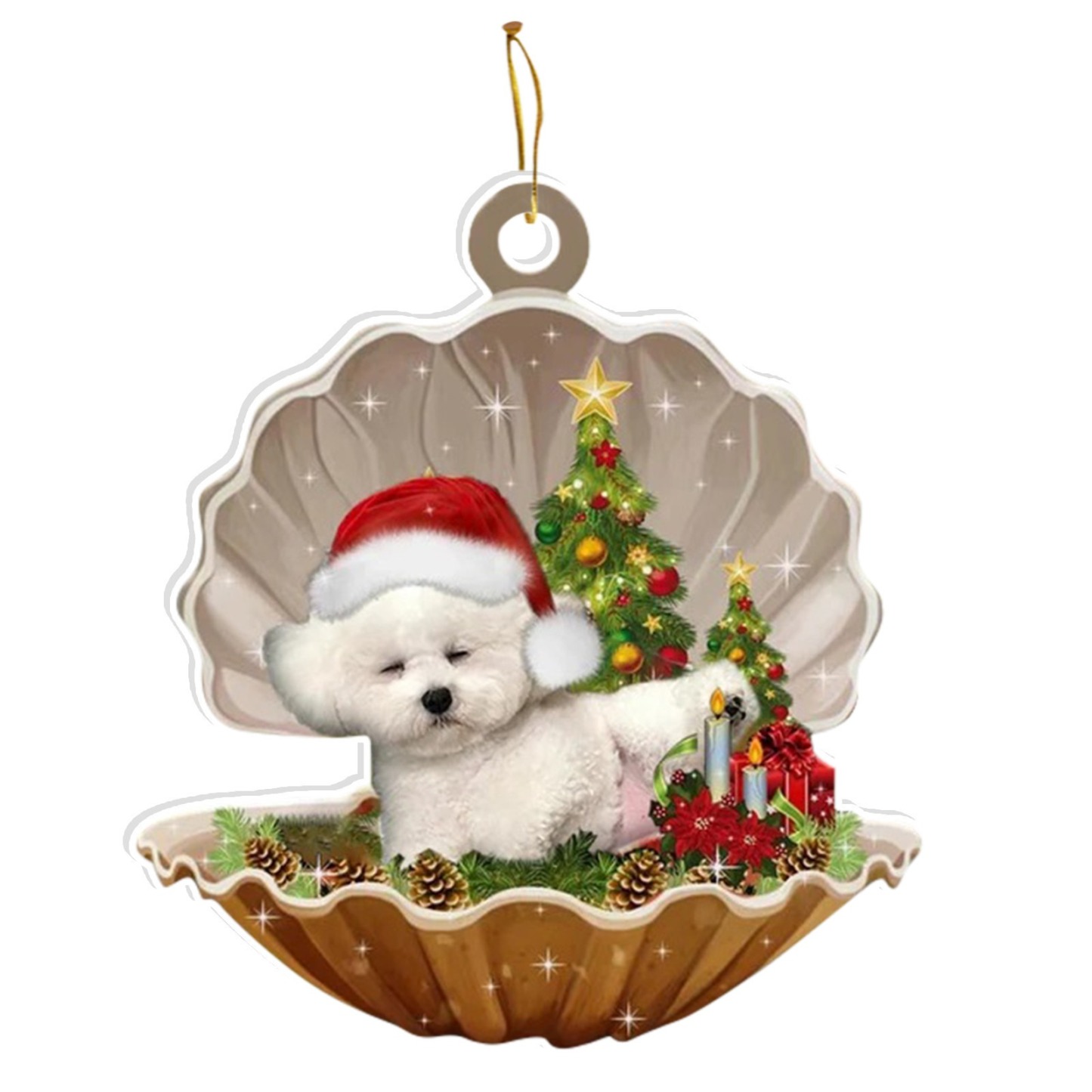 2024 Christmas Party Sleeping Dog Decoration