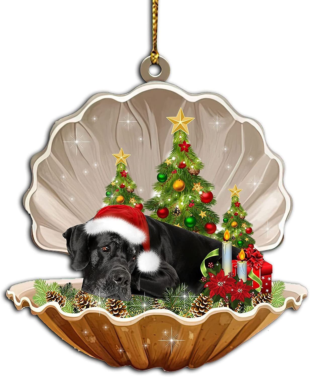 2024 Christmas Party Sleeping Dog Decoration