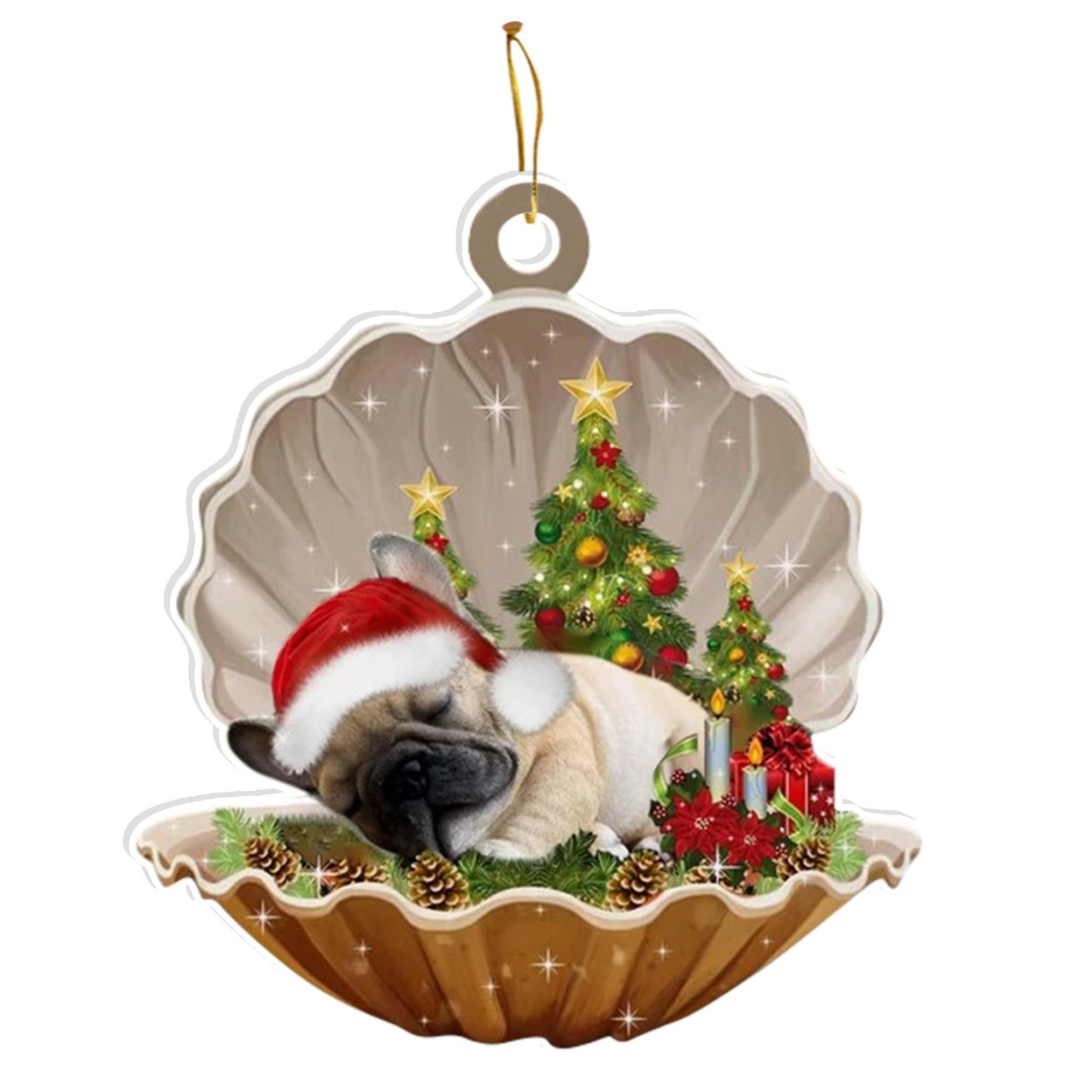 2024 Christmas Party Sleeping Dog Decoration