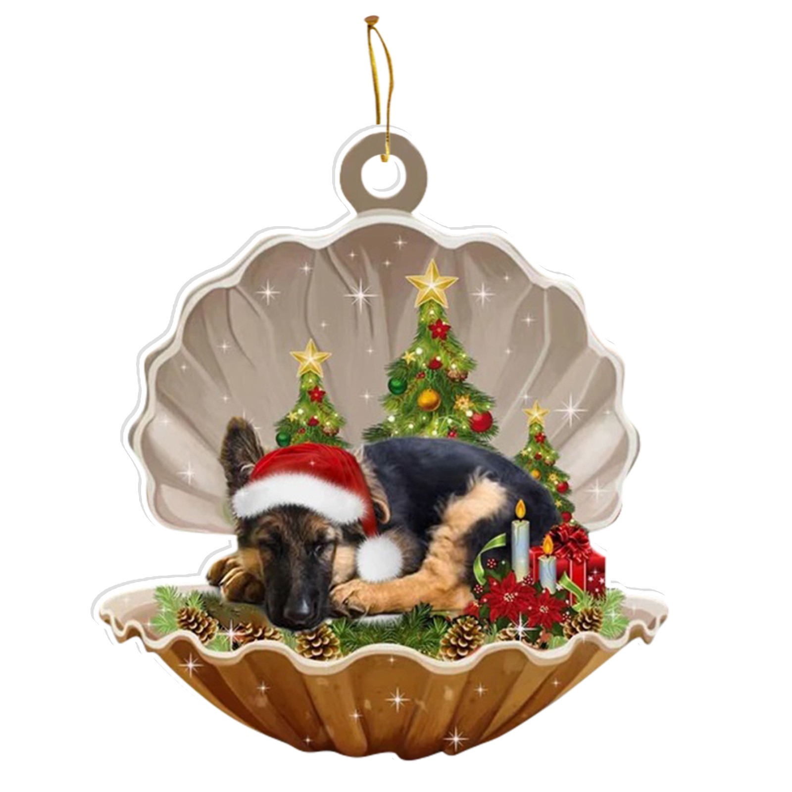 2024 Christmas Party Sleeping Dog Decoration