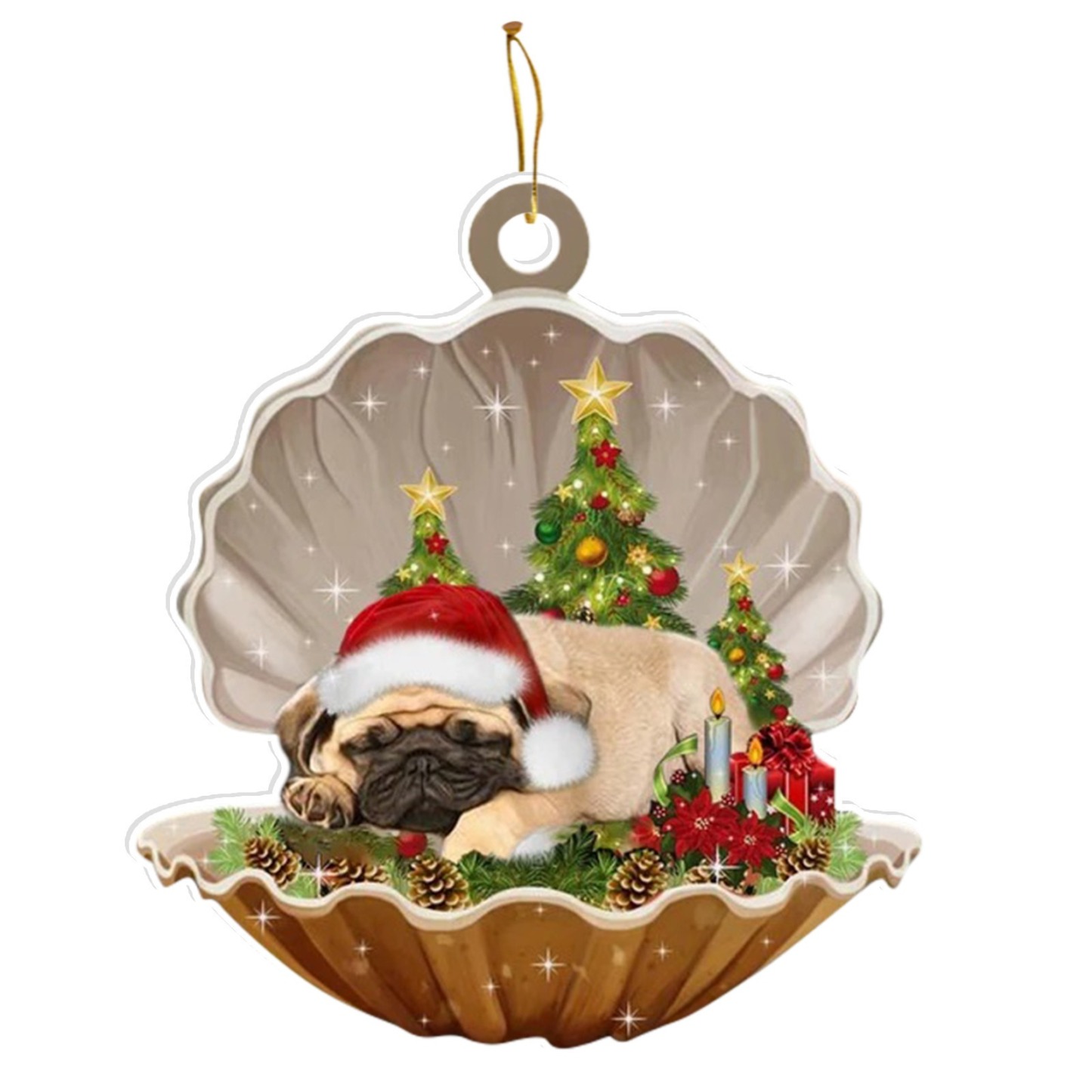 2024 Christmas Party Sleeping Dog Decoration