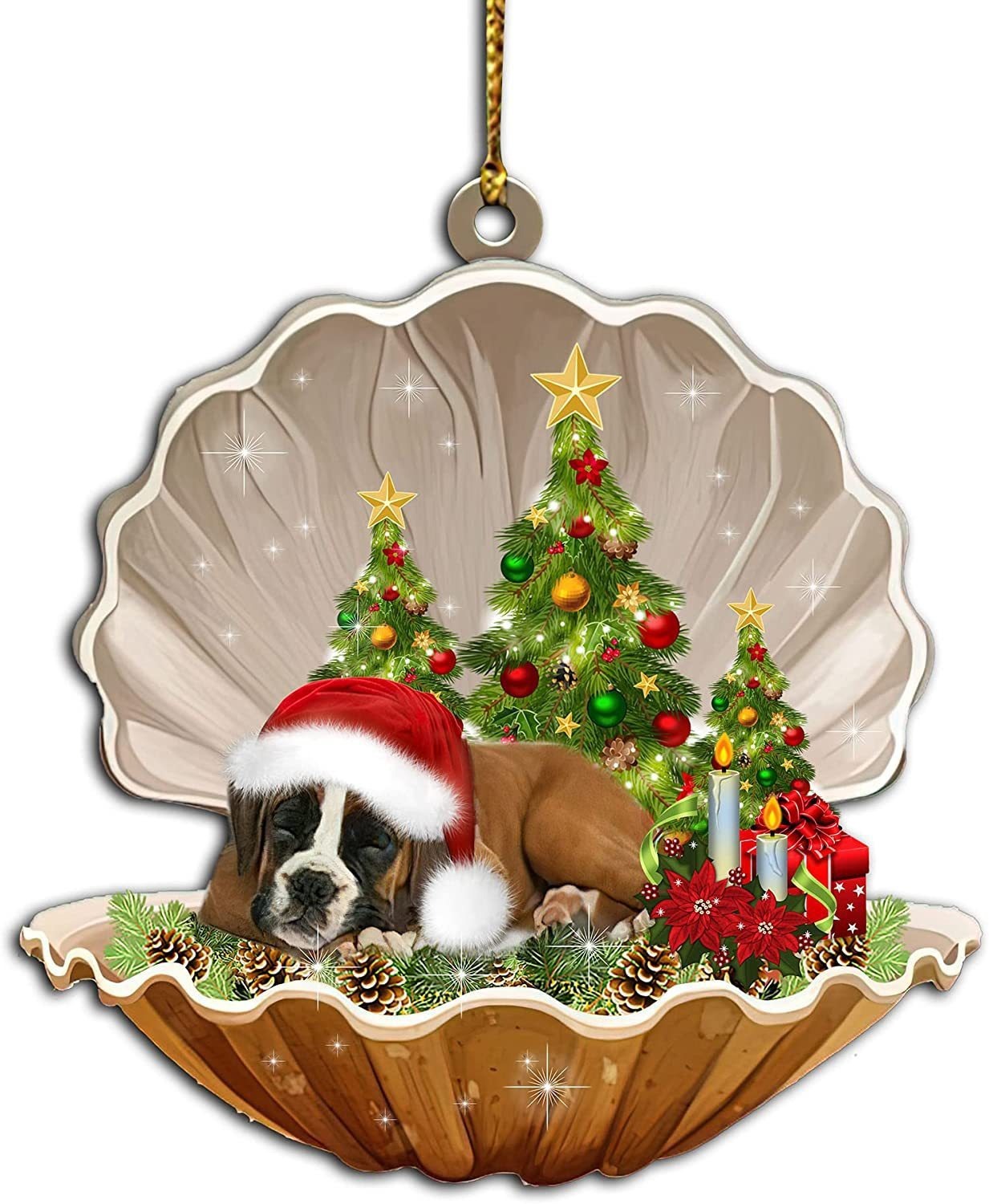 2024 Christmas Party Sleeping Dog Decoration