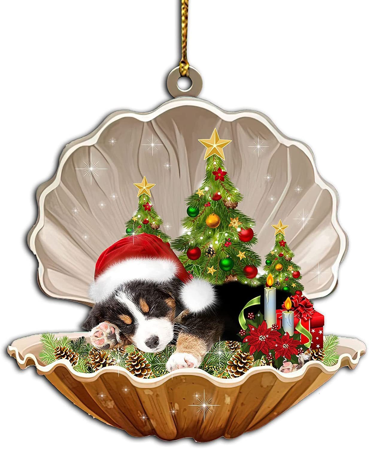 2024 Christmas Party Sleeping Dog Decoration