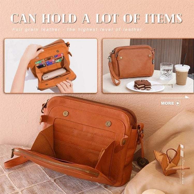 🔥Hot Sale 50% OFF-Crossbody Leather Shoulder Bags and Clutches