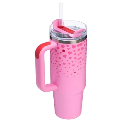 The Stanley 30 oz Stainless Steel H2.0 Flowstate Quencher Tumbler - Valentine's Day