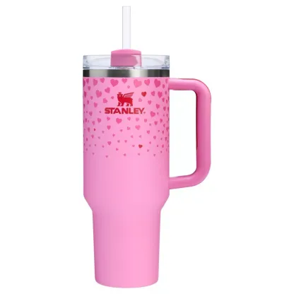 The Stanley 40 oz Stainless Steel H2.0 Flowstate Quencher Tumbler - Valentine's Day