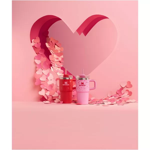 The Stanley 20 oz Stainless Steel H2.0 Flowstate Quencher Tumbler - Valentine's Day