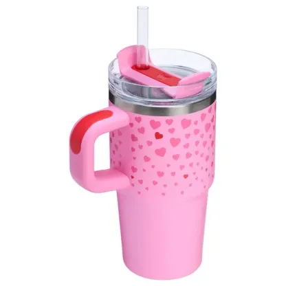 The Stanley 20 oz Stainless Steel H2.0 Flowstate Quencher Tumbler - Valentine's Day