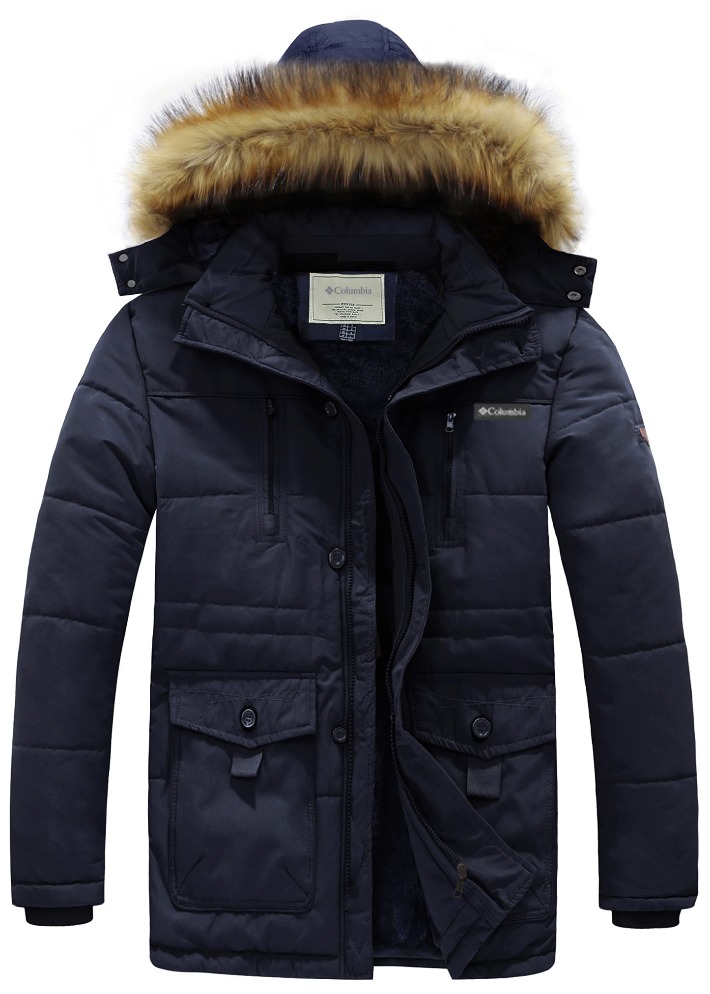 Men's Fleece Jacket Windbreaker Parka