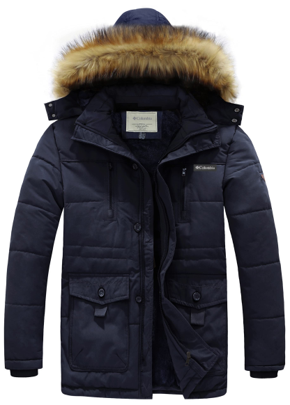 Men's Fleece Jacket Windbreaker Parka