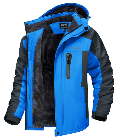 Men's Waterproof Ski Jacket Windproof Outdoor Mountain Parka
