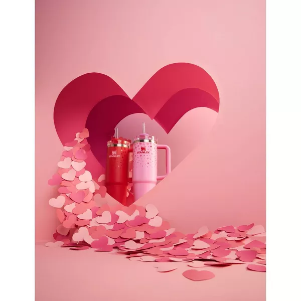 The Stanley 30 oz Stainless Steel H2.0 Flowstate Quencher Tumbler - Valentine's Day
